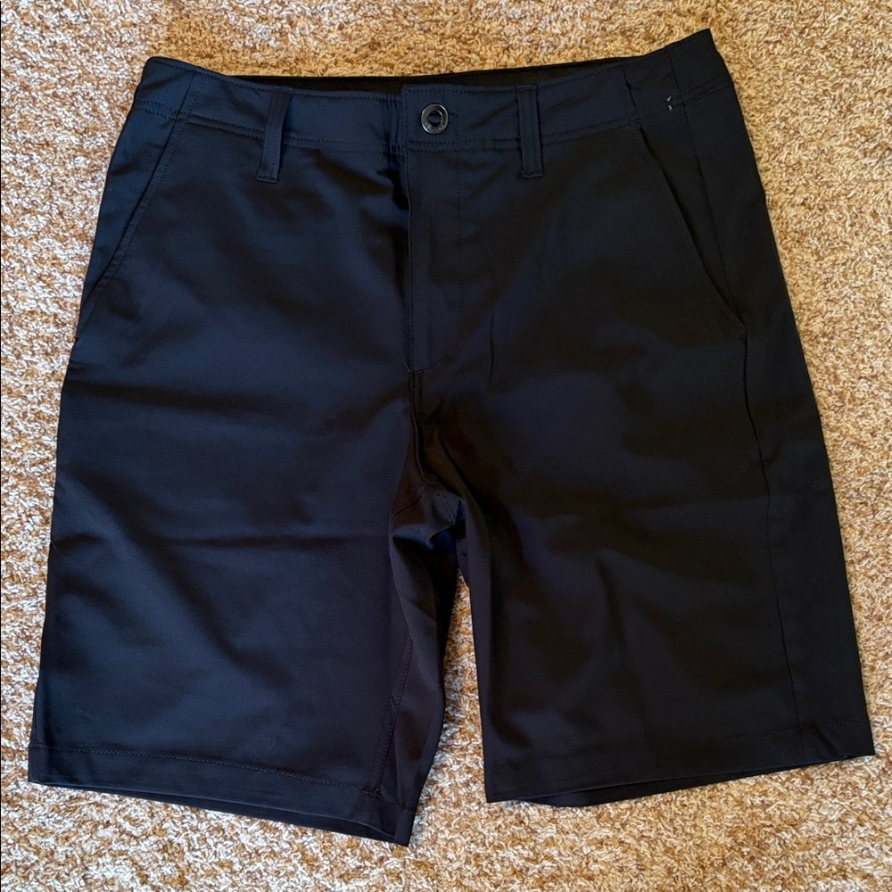 Volcom Men's Black Flat Front Shorts